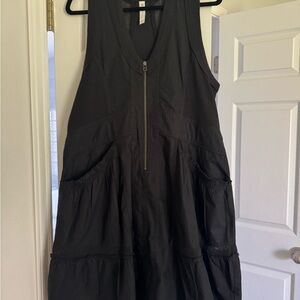 Daily Practice by Anthropologie Black Sleeveless Dress with Zipper